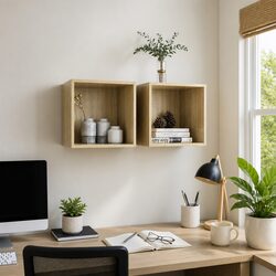 Versatile Wall Cabinets for Home Storage, Set of 2