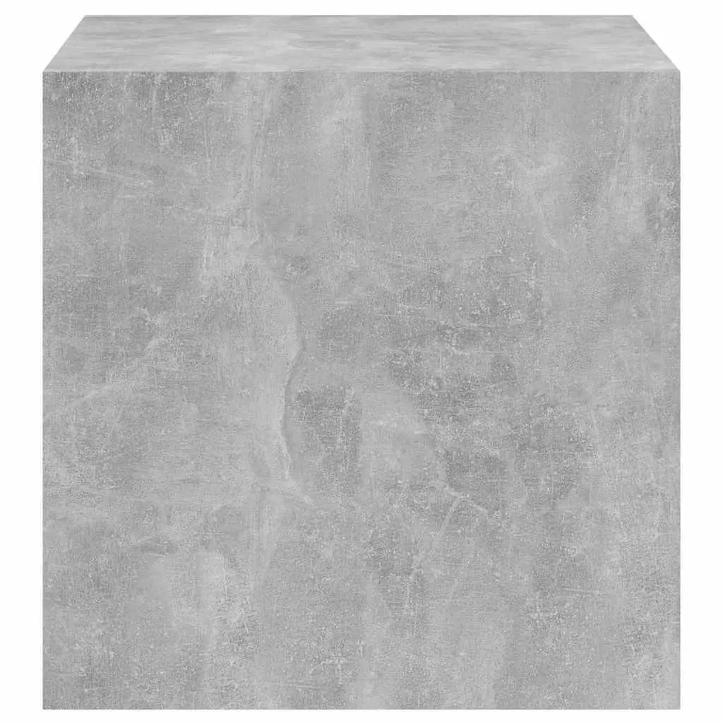 Wall Cabinet Engineered Wood 37cm Grey Floating Storage Shelf