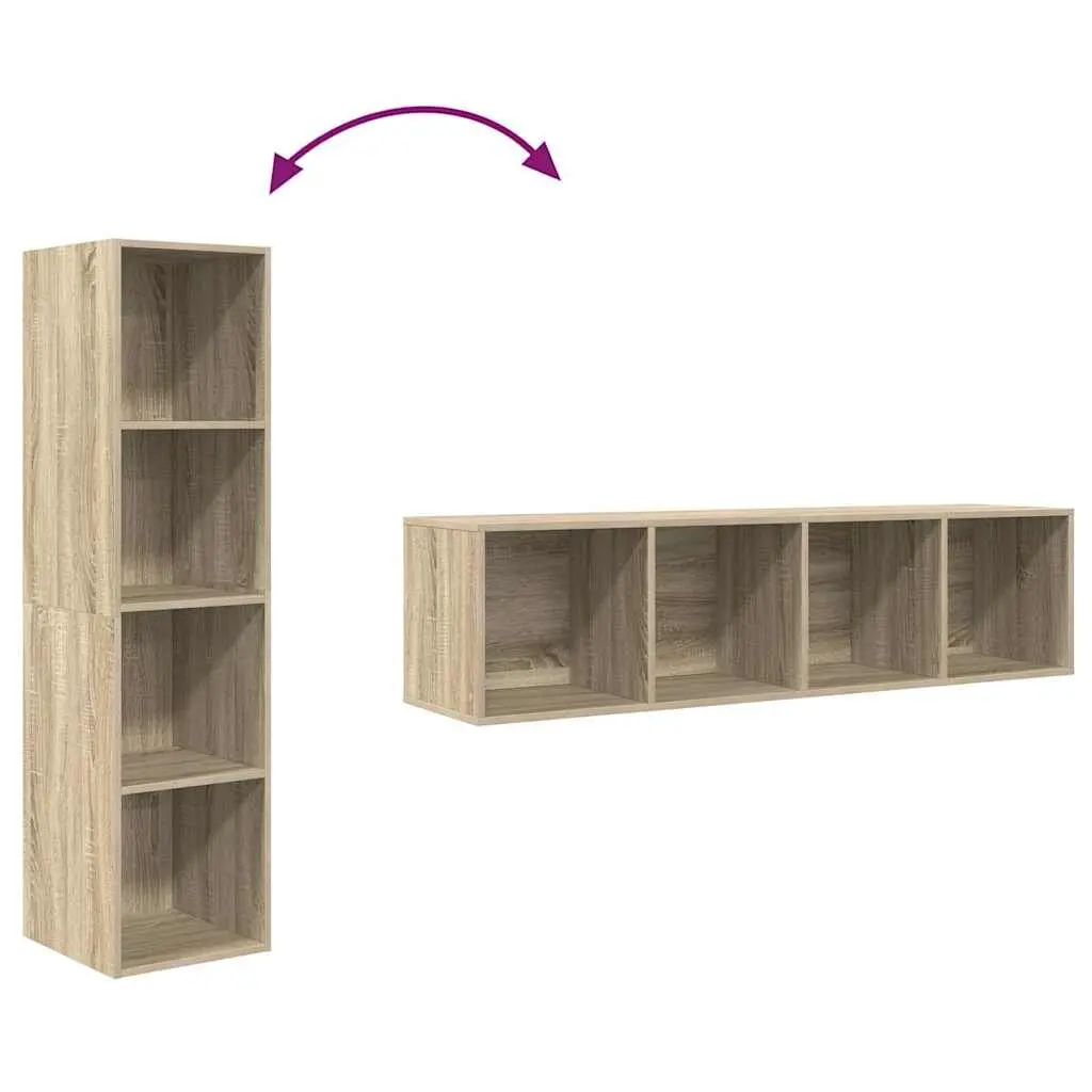 Wall-mounted TV Cabinet Vertical Horizontal Mount Storage Organiser 4