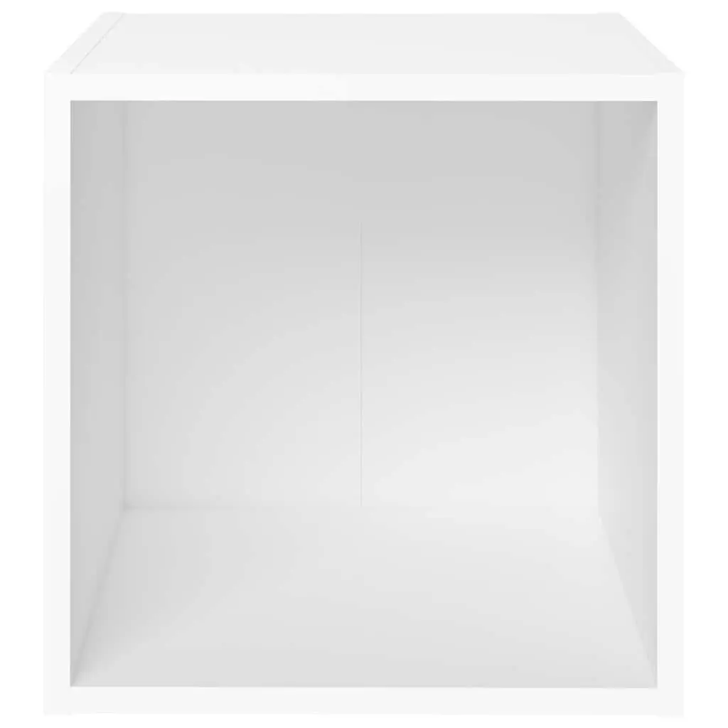 TV Cabinet Engineered Wood 37x35x37 cm White 2 pcs