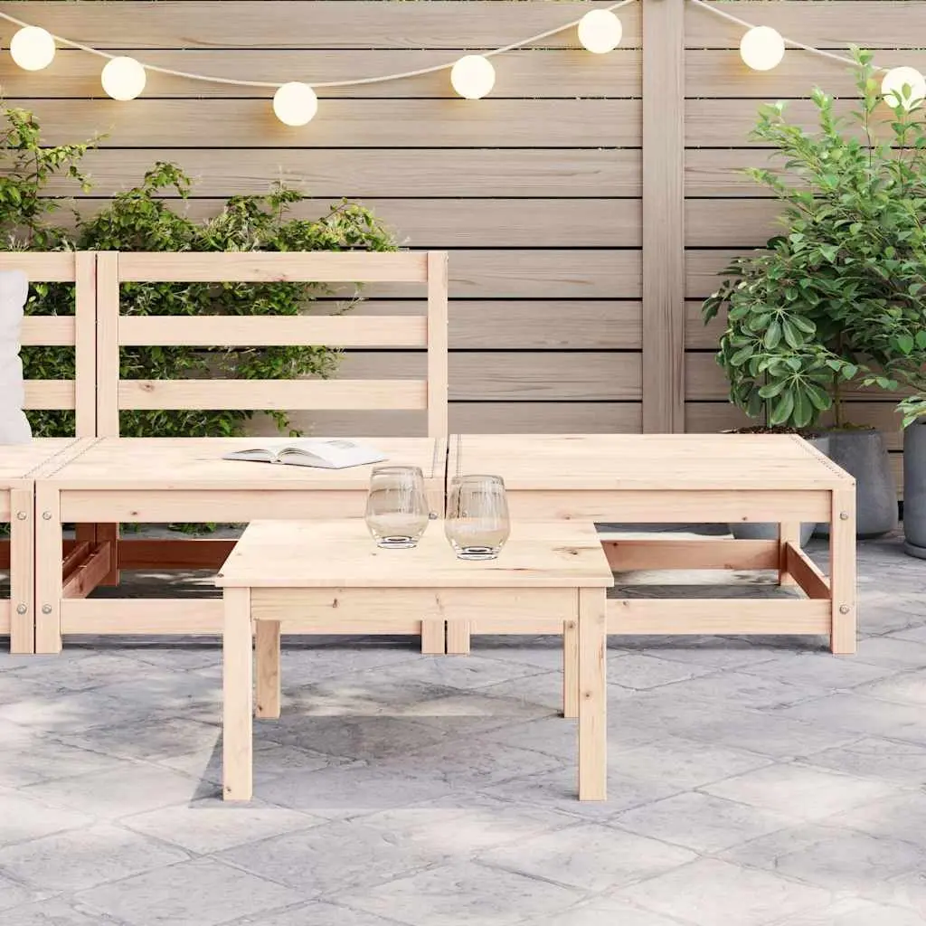 2 Piece Garden Lounge Set Outdoor Sectional Sofa Modular Furniture Brown