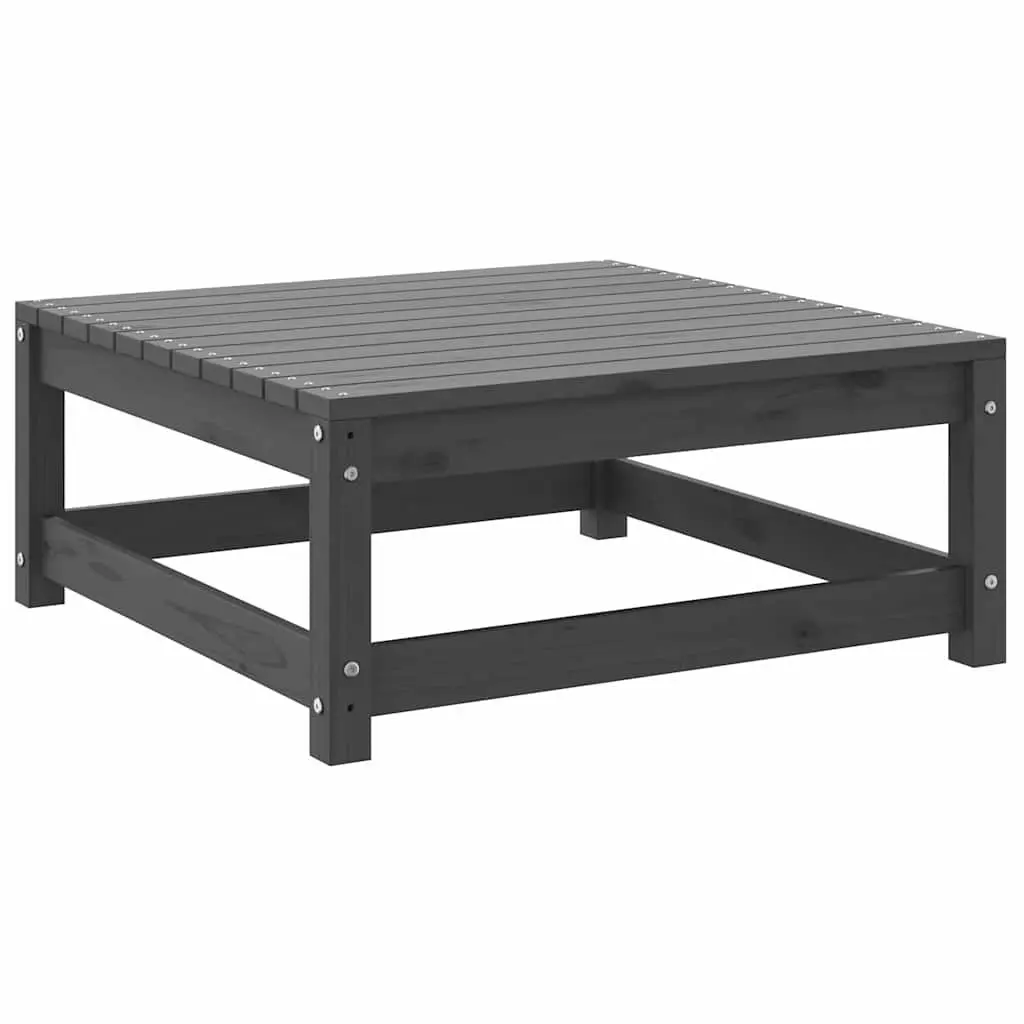 2-Piece Grey Lounge Set for Outdoor Use
