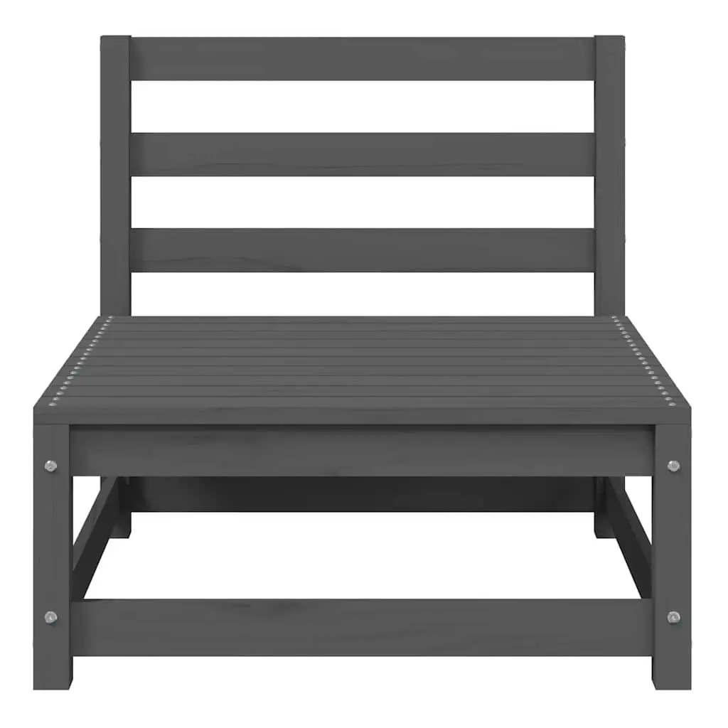 2-Piece Grey Lounge Set for Outdoor Use