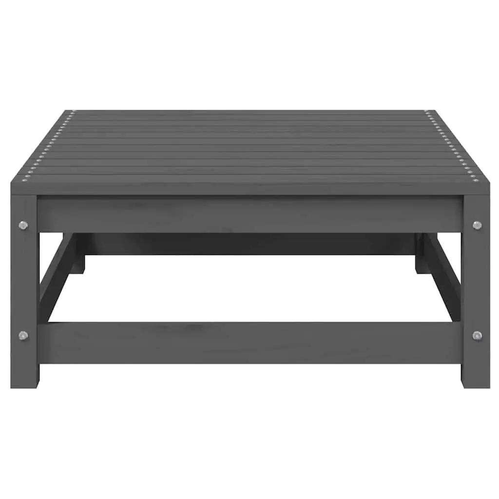 2-Piece Grey Lounge Set for Outdoor Use