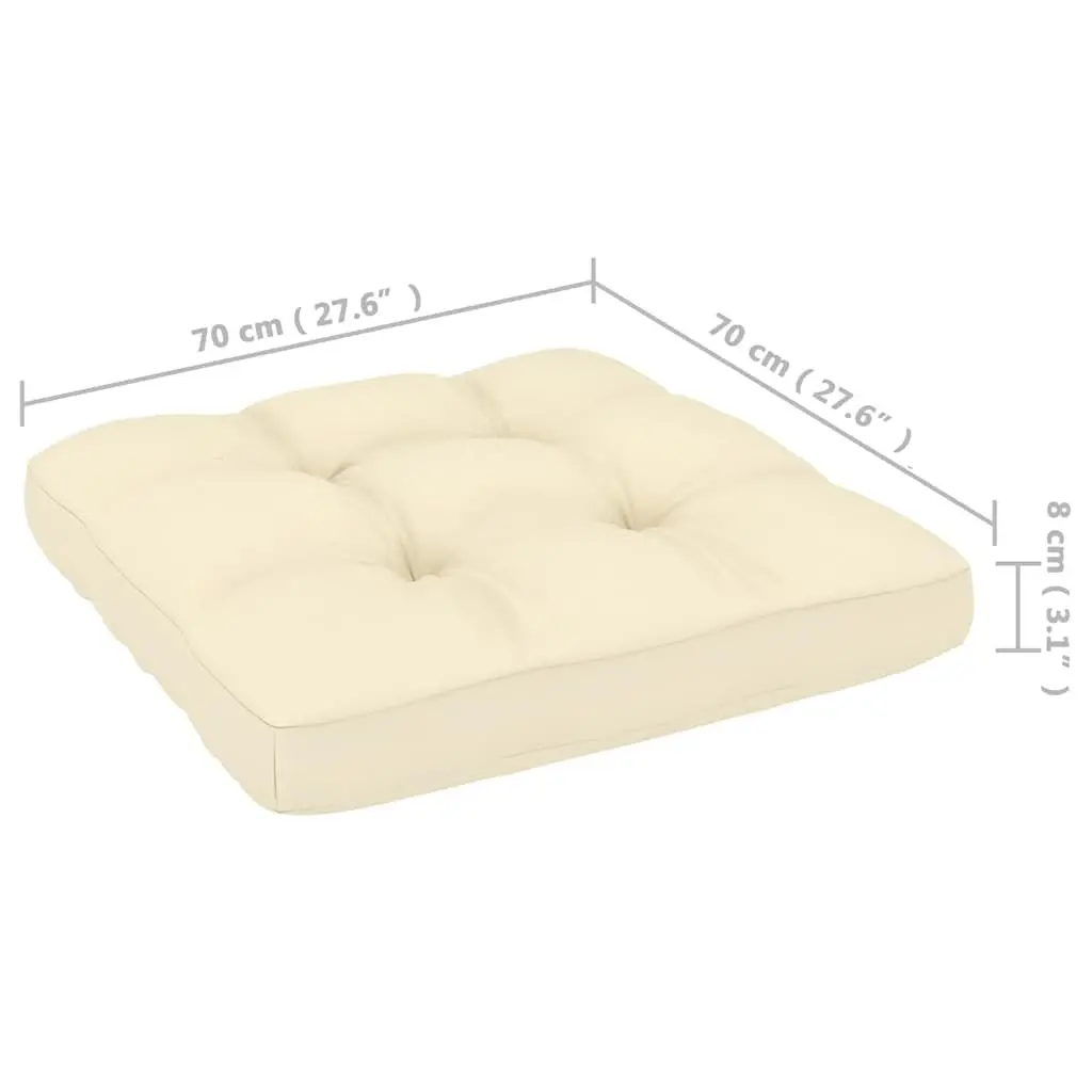 Outdoor Sofa Solid Pinewood Modular 2-Seater Brown with Cushions