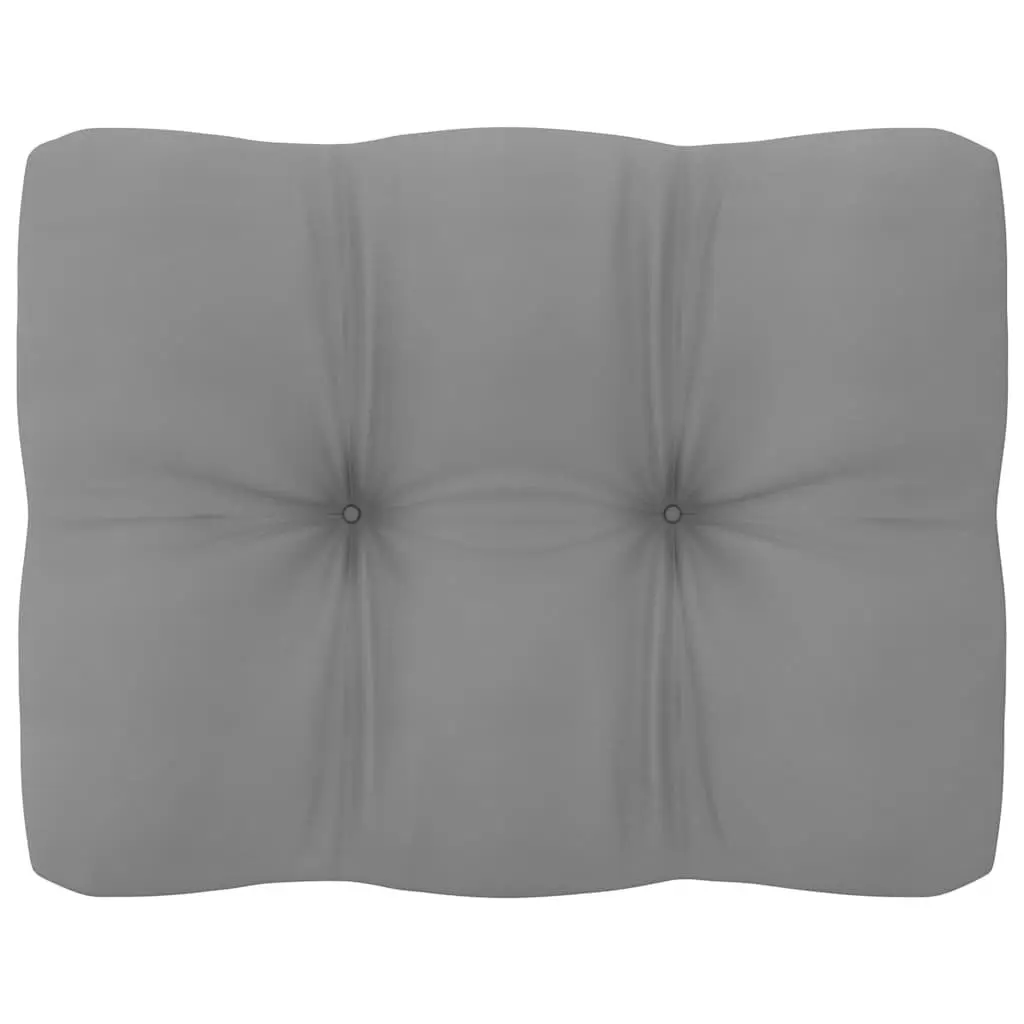 2 Piece Garden Lounge Set Outdoor Sectional Sofa with Cushions Grey