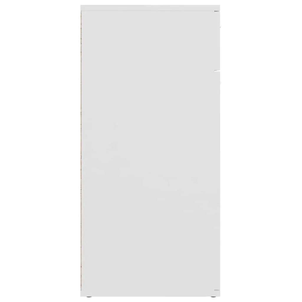 White Sideboard Cabinet for Home Organization 80x36x75cm