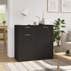 Functional Black Sideboard for Living Room or Dining Area