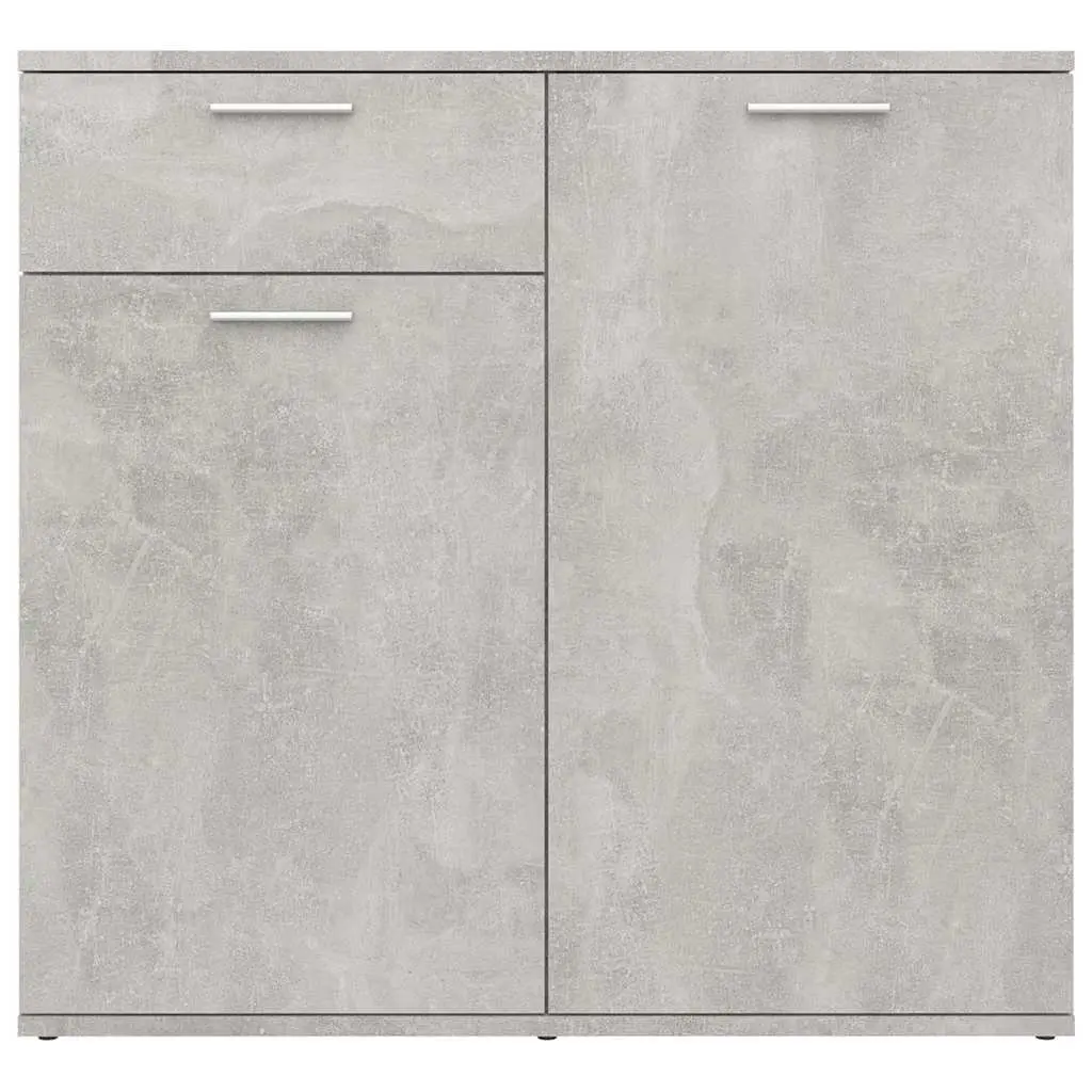 Sideboard Storage Cabinet Engineered Wood 80x36x75cm Grey