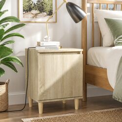 Practical Sonoma Oak Nightstand for Your Modern Home 40x30x50cm
