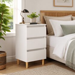 Functional White Nightstand with Ample Storage for Your Space