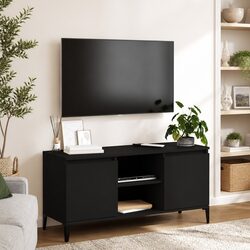 Black TV Cabinet for Entertainment Areas