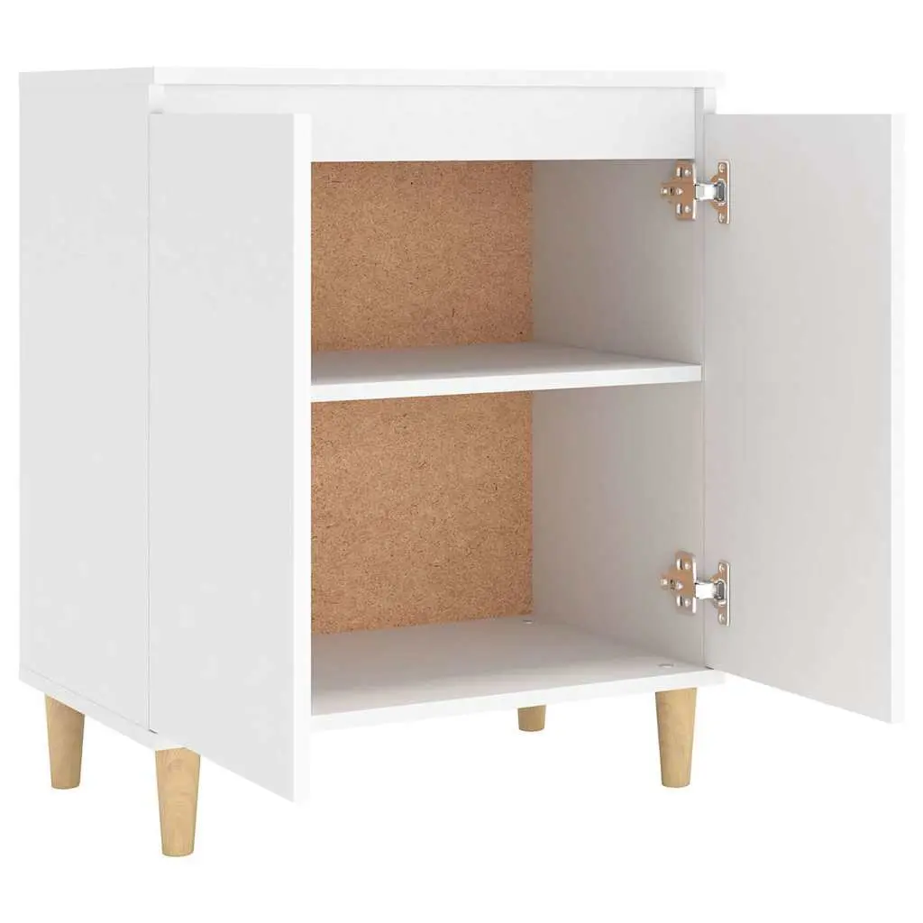 White Sideboard for Home Storage Solutions 60x35x70cm