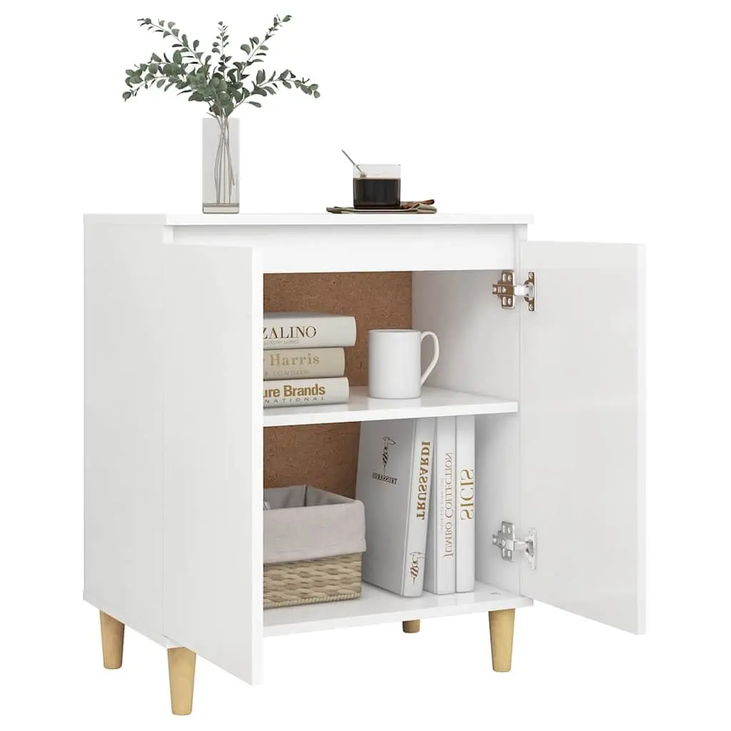 White Sideboard for Home Storage Solutions 60x35x70cm