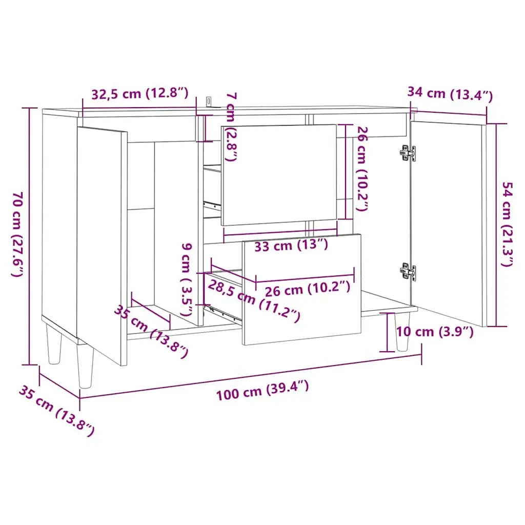 Sideboard Cabinet for Living Rooms