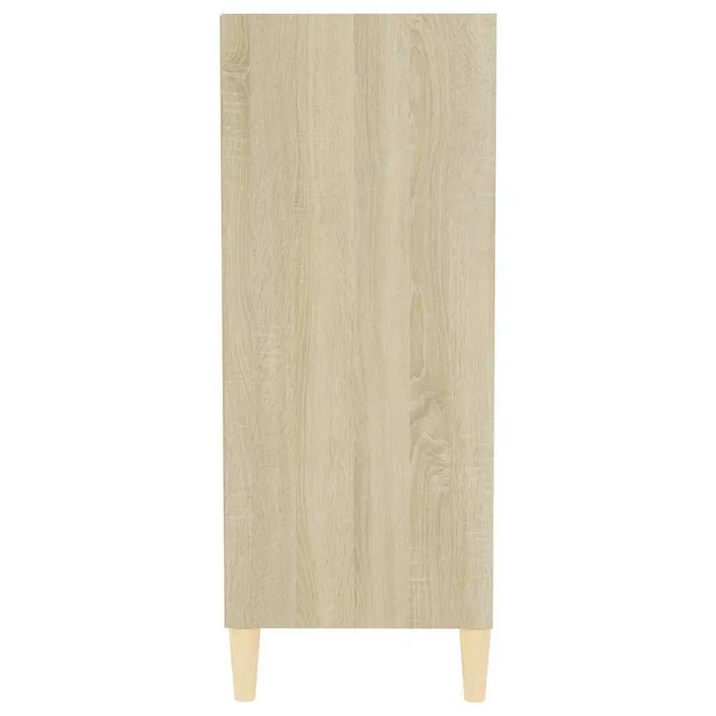 Sideboard Storage Cabinet Engineered Wood 57W x 35D x 90H cm Brown