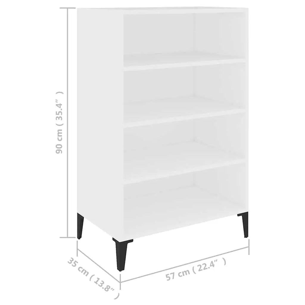 Sideboard Engineered Wood 57 x 35 x 90 cm White