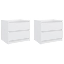 Ideal White Nightstands for Every Bedroom - 2 pcs