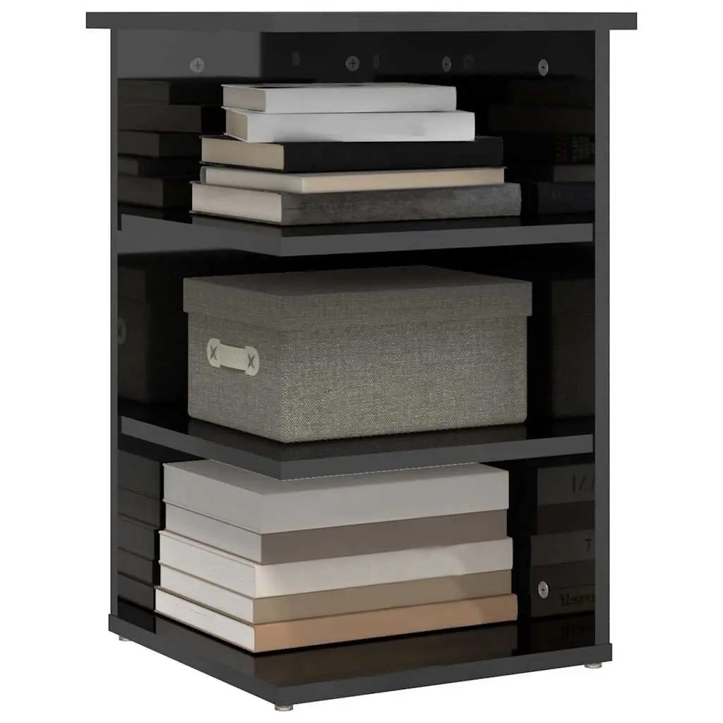 Grey Side Cabinet with Shelves Storage Furniture Living Room Sideboard Unit