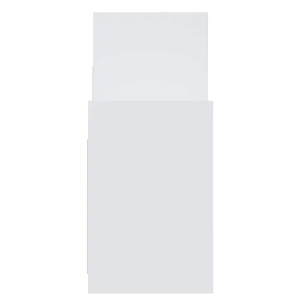 White 6-Shelf Side Cabinet for Home Use