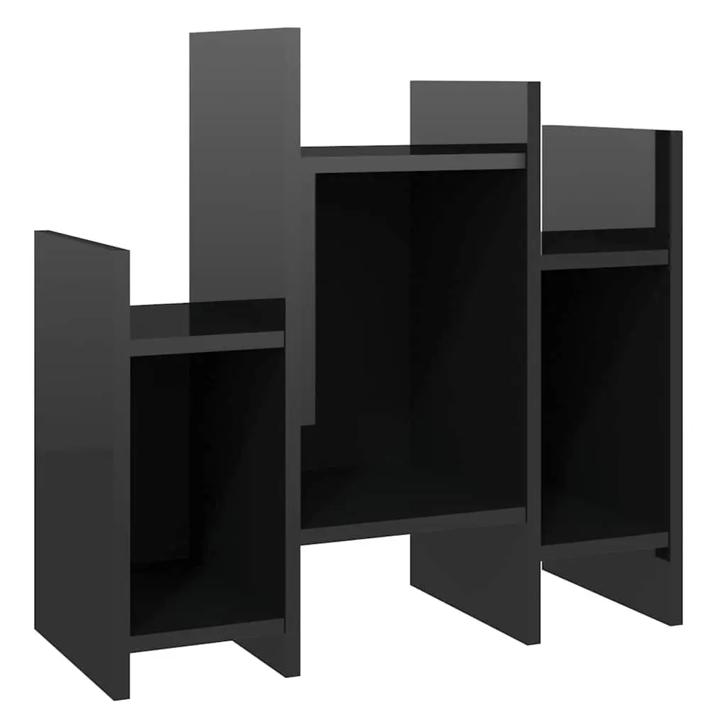 Side Cabinet High Gloss Black Storage Shelving Unit Furniture Sofa Table