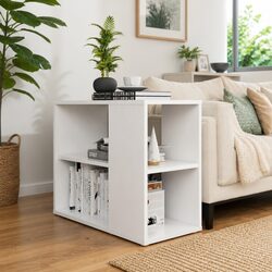 Versatile White Side Cabinet for Everyday Use