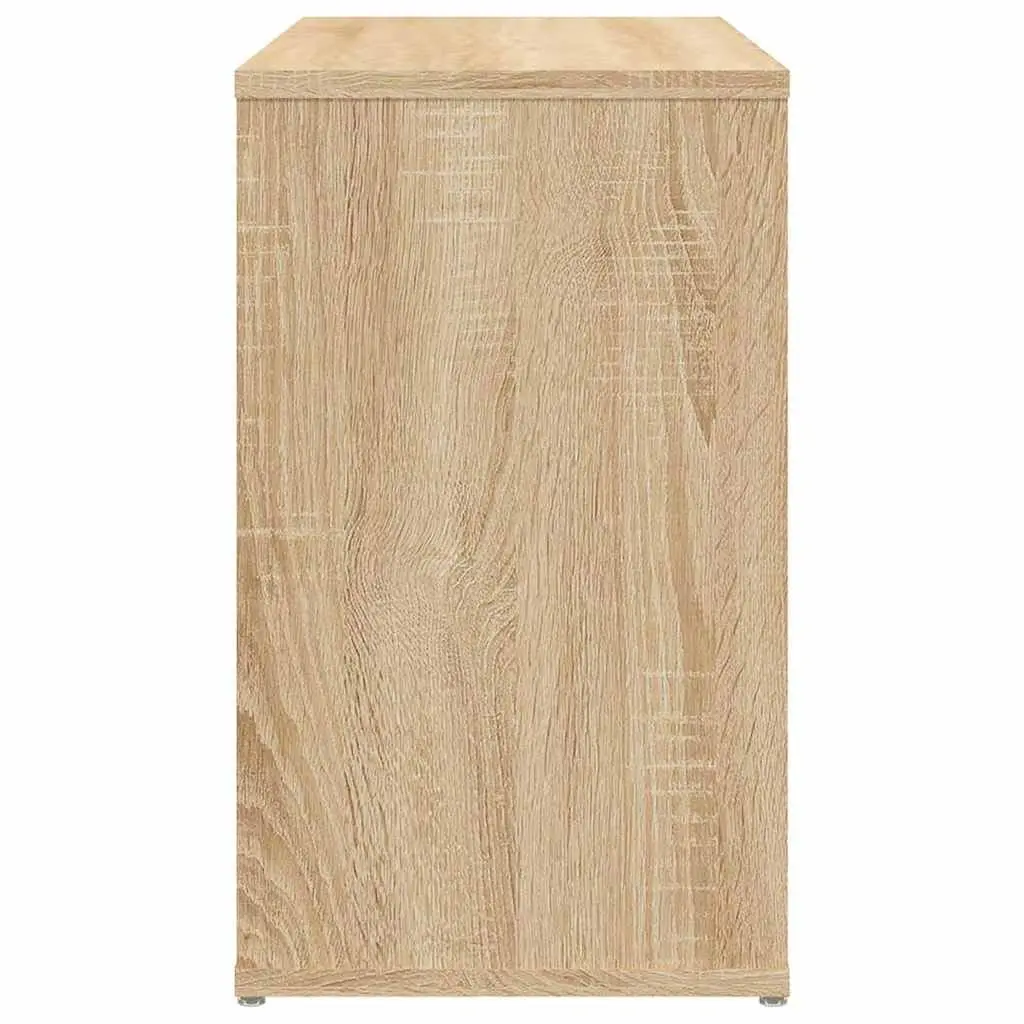 Side Cabinet Engineered Wood 60 x 30 x 50 cm Brown Storage Furniture