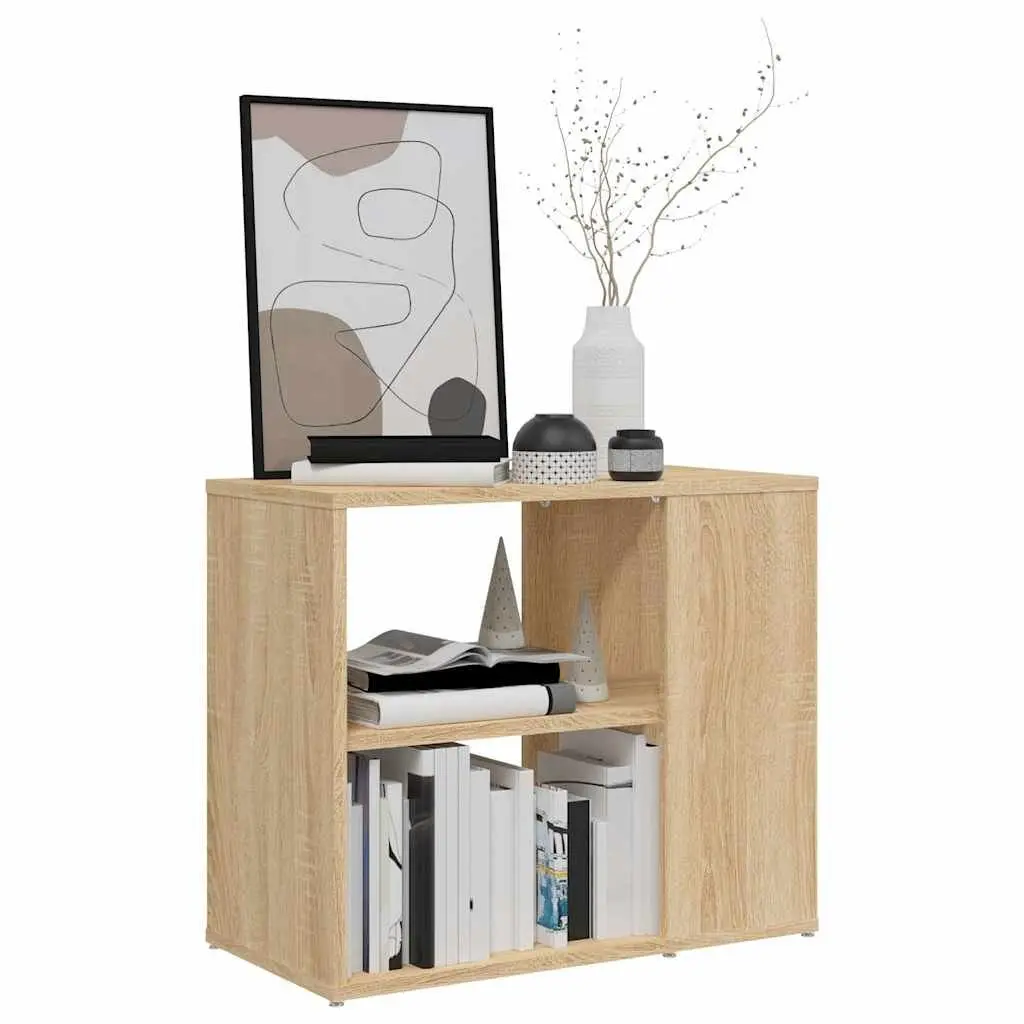 Side Cabinet Engineered Wood 60 x 30 x 50 cm Brown Storage Furniture