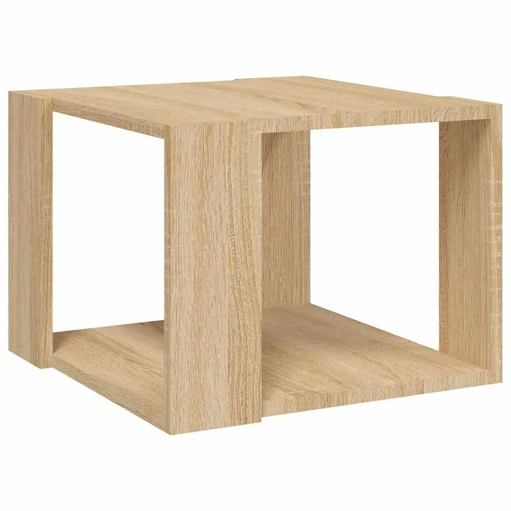 Coffee Table Engineered Wood Storage Shelf Brown 40x40x30cm