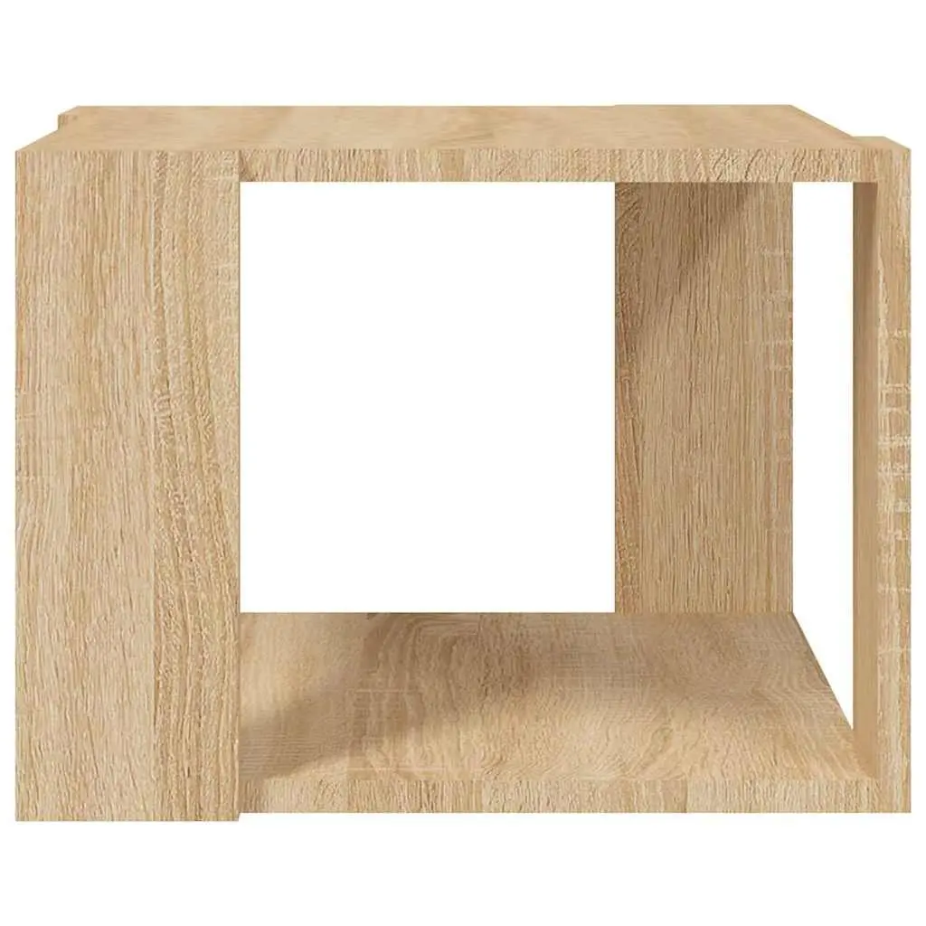 Coffee Table Engineered Wood Storage Shelf Brown 40x40x30cm
