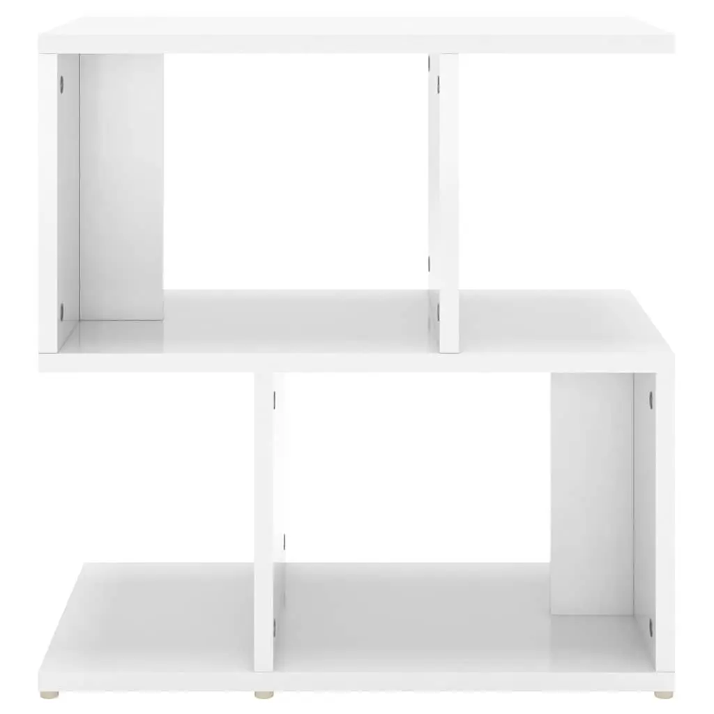 Bedside Cabinet Set Engineered Wood High Gloss White 50 x 30 x 51.5 cm
