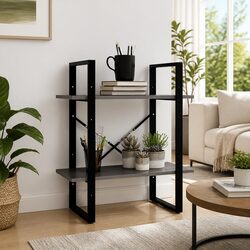Practical 2-Tier Book Cabinet for Any Home
