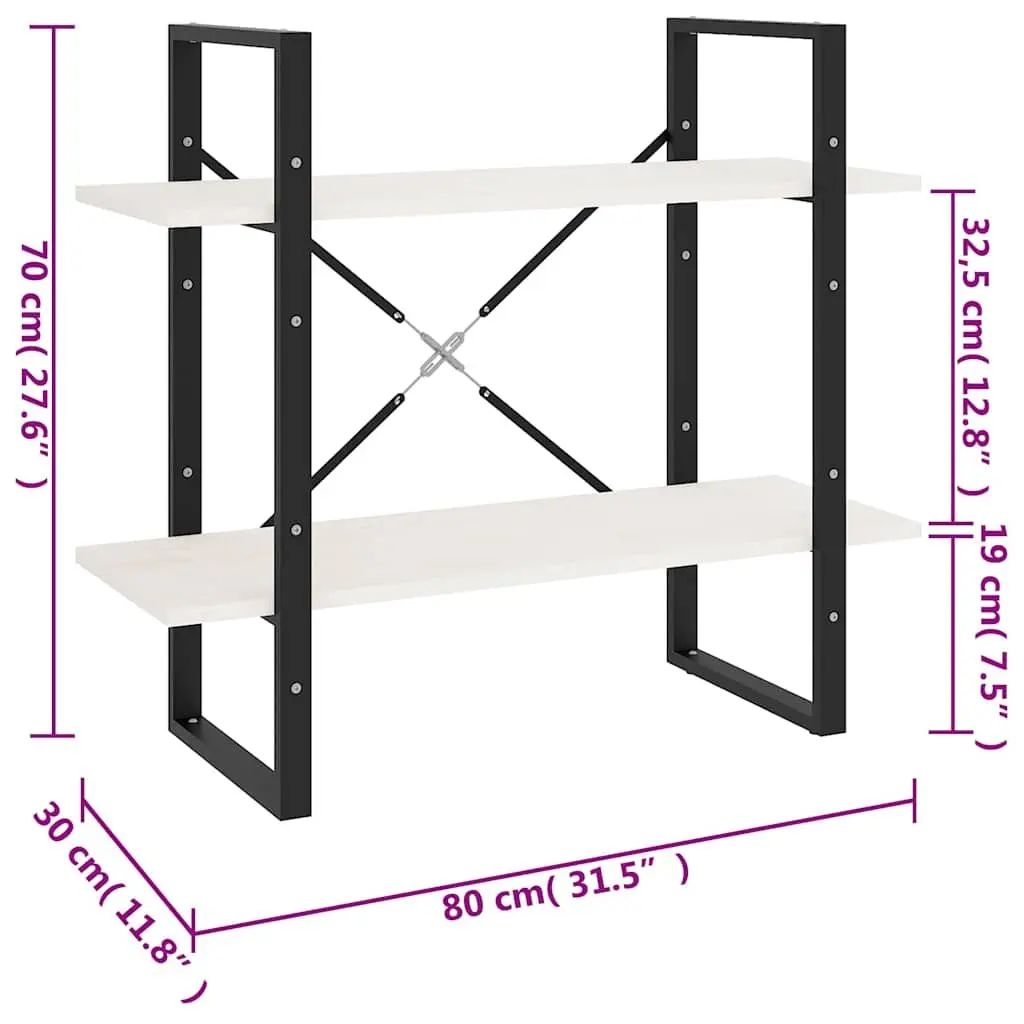 2-Tier Bookcase for Home Organization