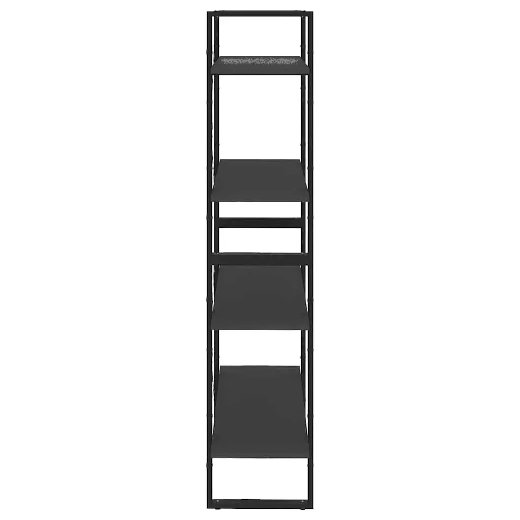 4-Tier Book Cabinet Grey Shelving Storage Unit Standing Bookcase Display Shelf