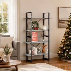 Functional 4-Tier Book Cabinet for Your Living Room