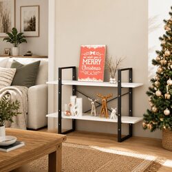 Practical 2-Tier Book Cabinet for Any Space