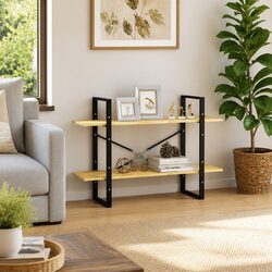 Versatile 2-Tier Book Cabinet for Home and Office 100x30x70 cm