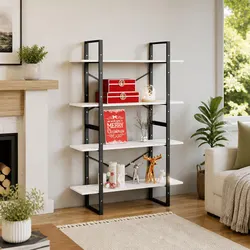 Versatile 4-Shelf Book Cabinet for Any Room