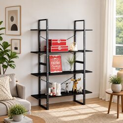Practical 4-Tier Book Cabinet for Any Room