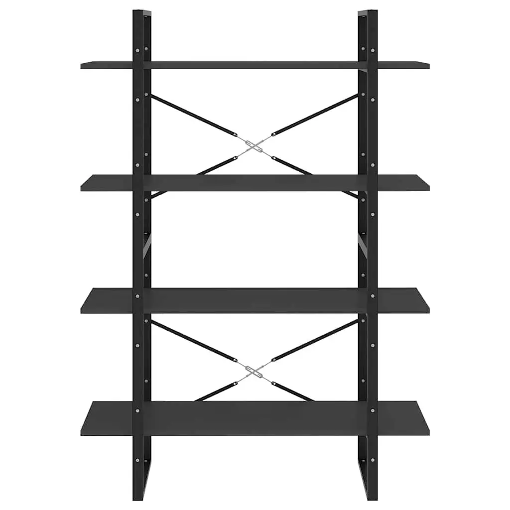 4-Tier Bookshelf Storage Cabinet Grey Standing Display Shelves Home Office