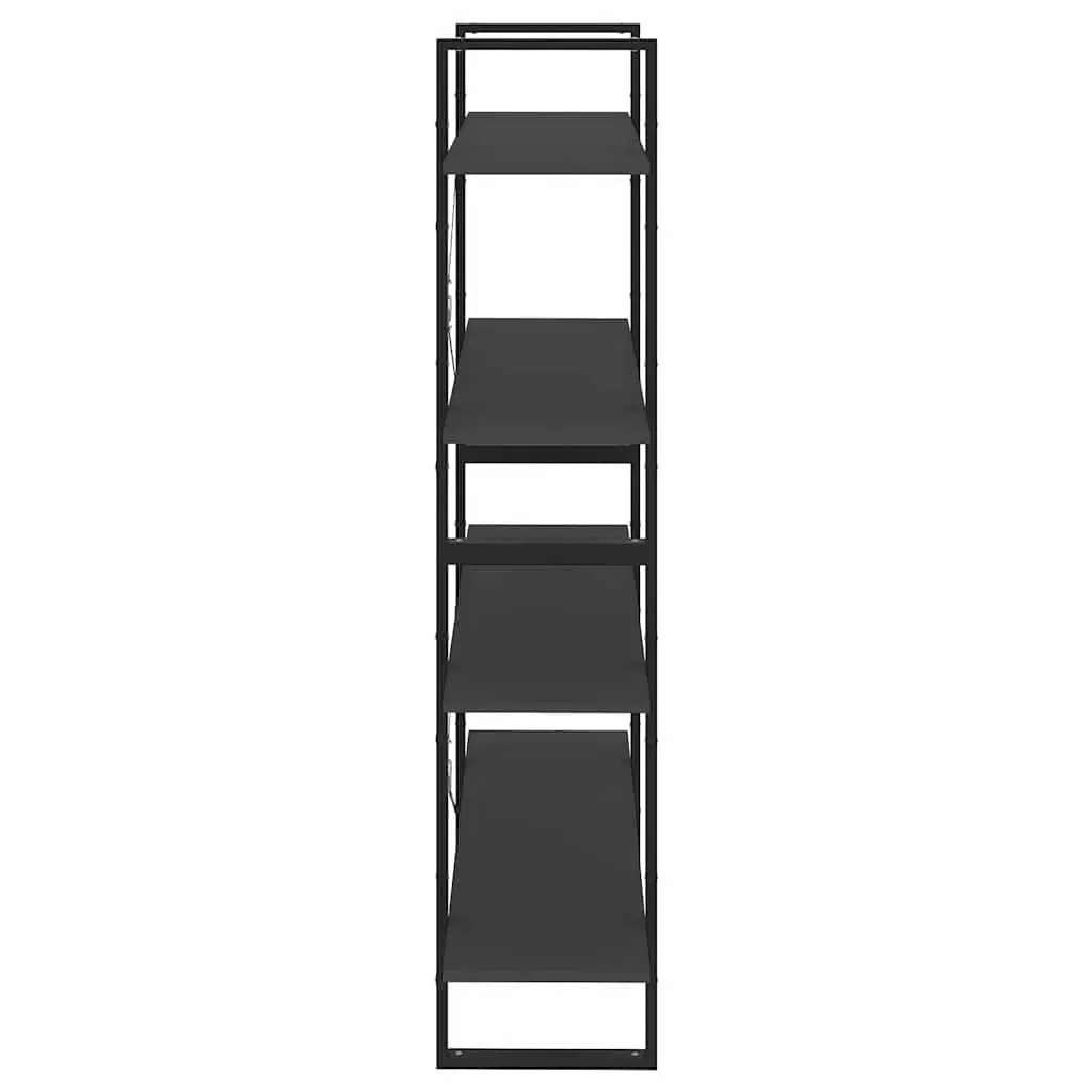 4-Tier Bookshelf Storage Cabinet Grey Standing Display Shelves Home Office