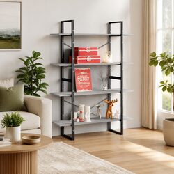 4-Tier Book Cabinet for Effective Home Organization