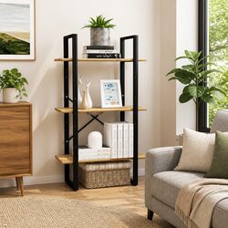 Practical Solid Pine Wood Storage Shelf for Home Use 60x30x105 cm