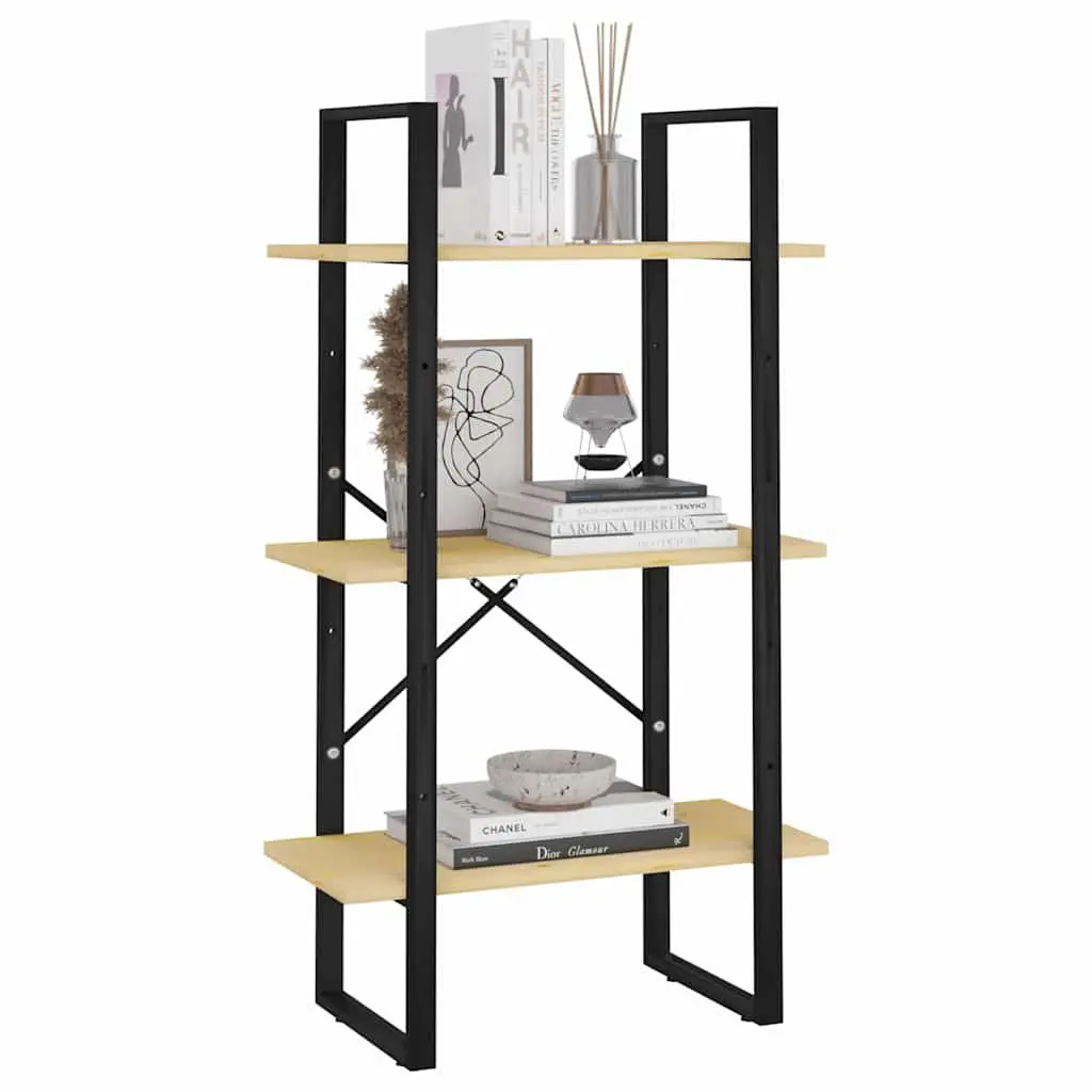 Storage Shelf Solid Pine Wood 60x30x105 cm Brown Bookcase Standing Display Rack