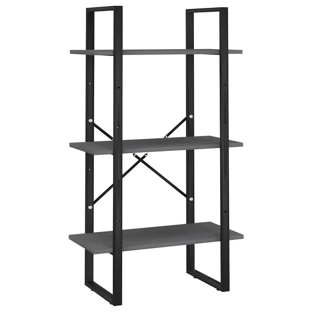 Grey Storage Shelf 60x30x105 cm for Home Use