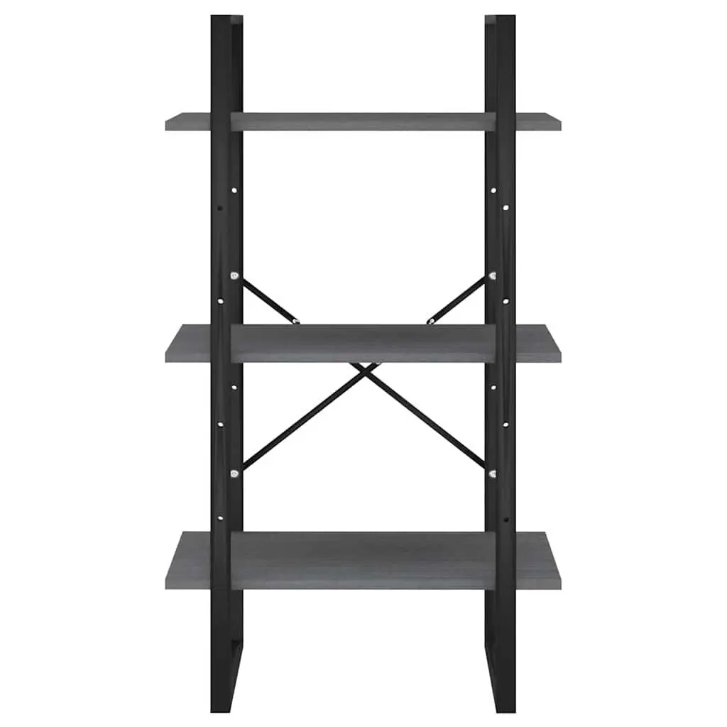 Grey Storage Shelf 60x30x105 cm for Home Use