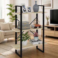 Functional Brown Bookshelf for Home Organization