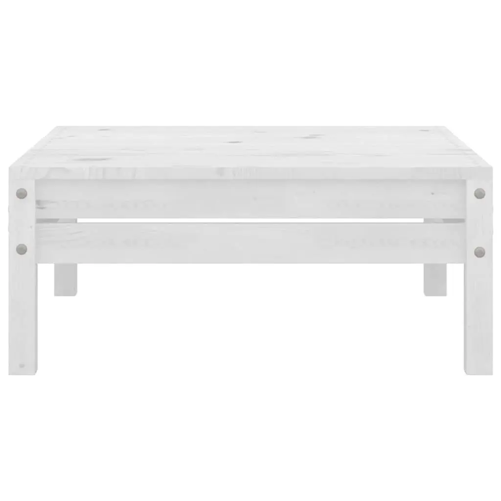 3 Piece Wooden Garden Lounge Set Pallet Design Outdoor Patio Furniture White