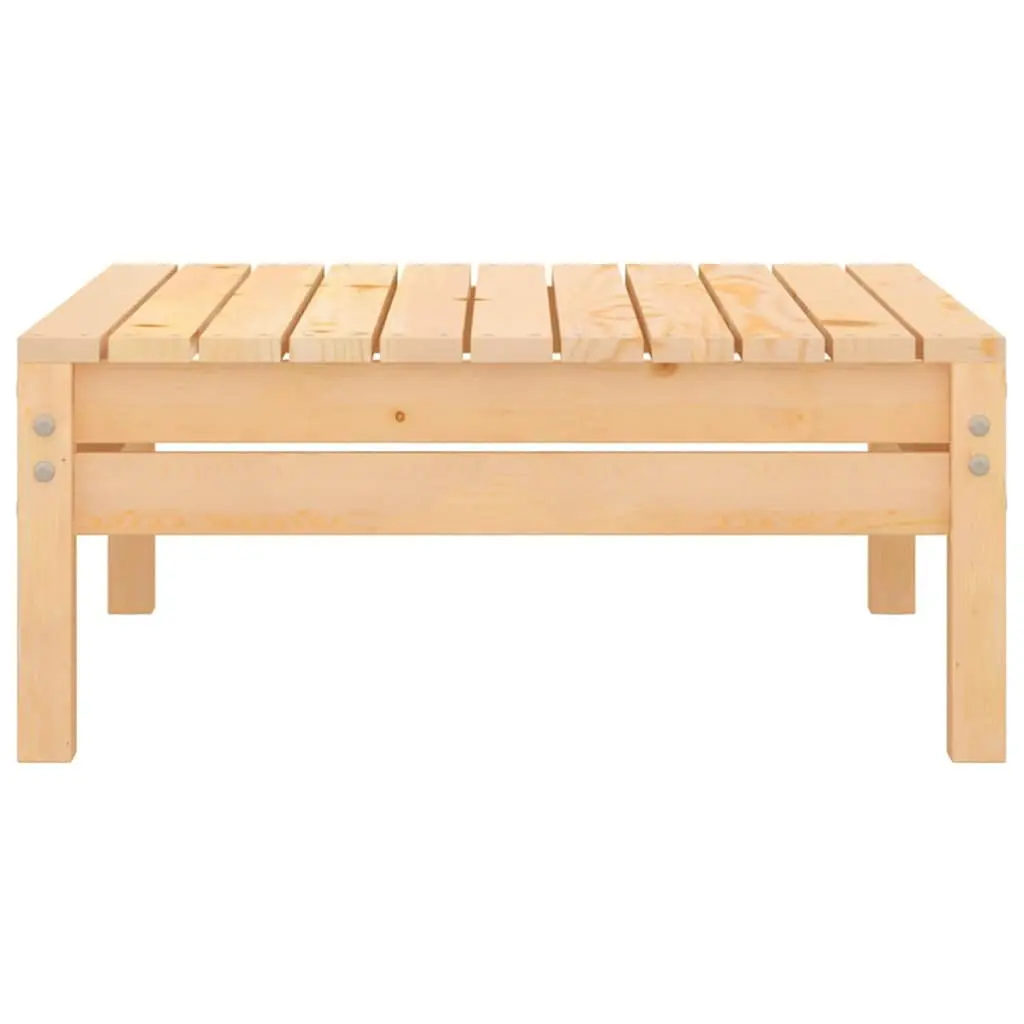 3 Piece Wooden Garden Lounge Set Patio Furniture Outdoor Sofa Chat Set Brown