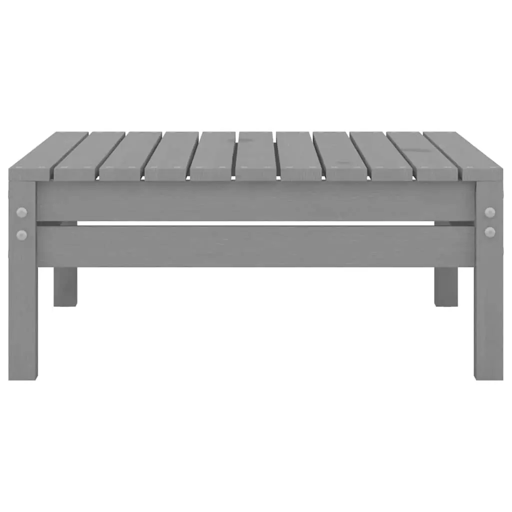3 Piece Wooden Garden Lounge Set Pallet Design Outdoor Patio Furniture Grey Sofa